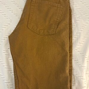 Naked & Famous Denim Weird Guy Duck Canvas Selvedge Size 30